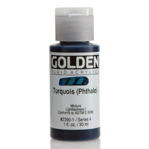 Golden fluid acrylics 30ml – S4 – 2390 turquoise (phthalo)