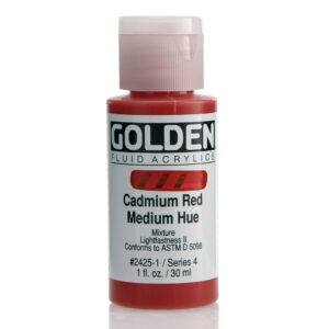 Golden fluid acrylics 30ml – S4 – 2425 cadmium red medium hue
