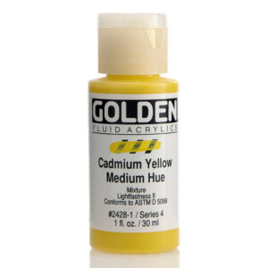 Golden fluid acrylics 30ml – S4 – 2428 cadmium yellow medium hue