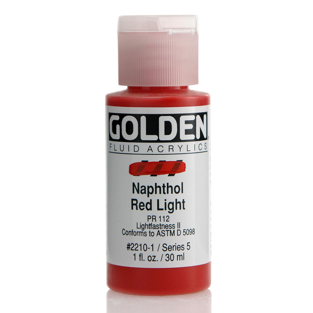 Golden fluid acrylics 30ml – S5 – 2210 naphthol red light