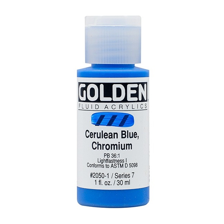 Golden fluid acrylics 30ml – S7 – 2050 ceruleum blue, chromium