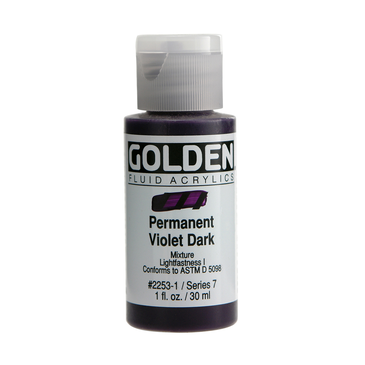 Golden fluid acrylics 30ml – S7 – 2253 permanent violet dark