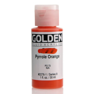 Golden fluid acrylics 30ml – S8 – 2276 pyrrole orange