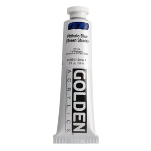 Golden heavy body acryl 60ml - S4 - 1255 phthalo blue (green shade)