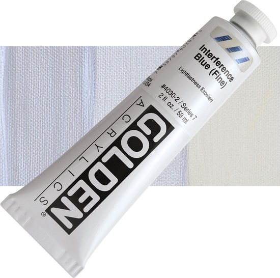 Golden heavy body acryl 60ml - S7 - 4030 interference blue (fine)