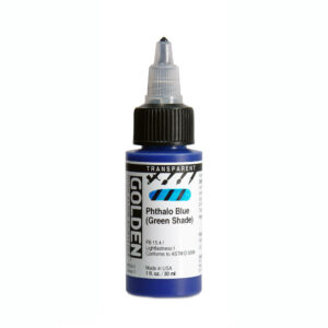 Golden high flow acrylics 30ml – S1 – 8559 phthalo blue (green shade) - transparant