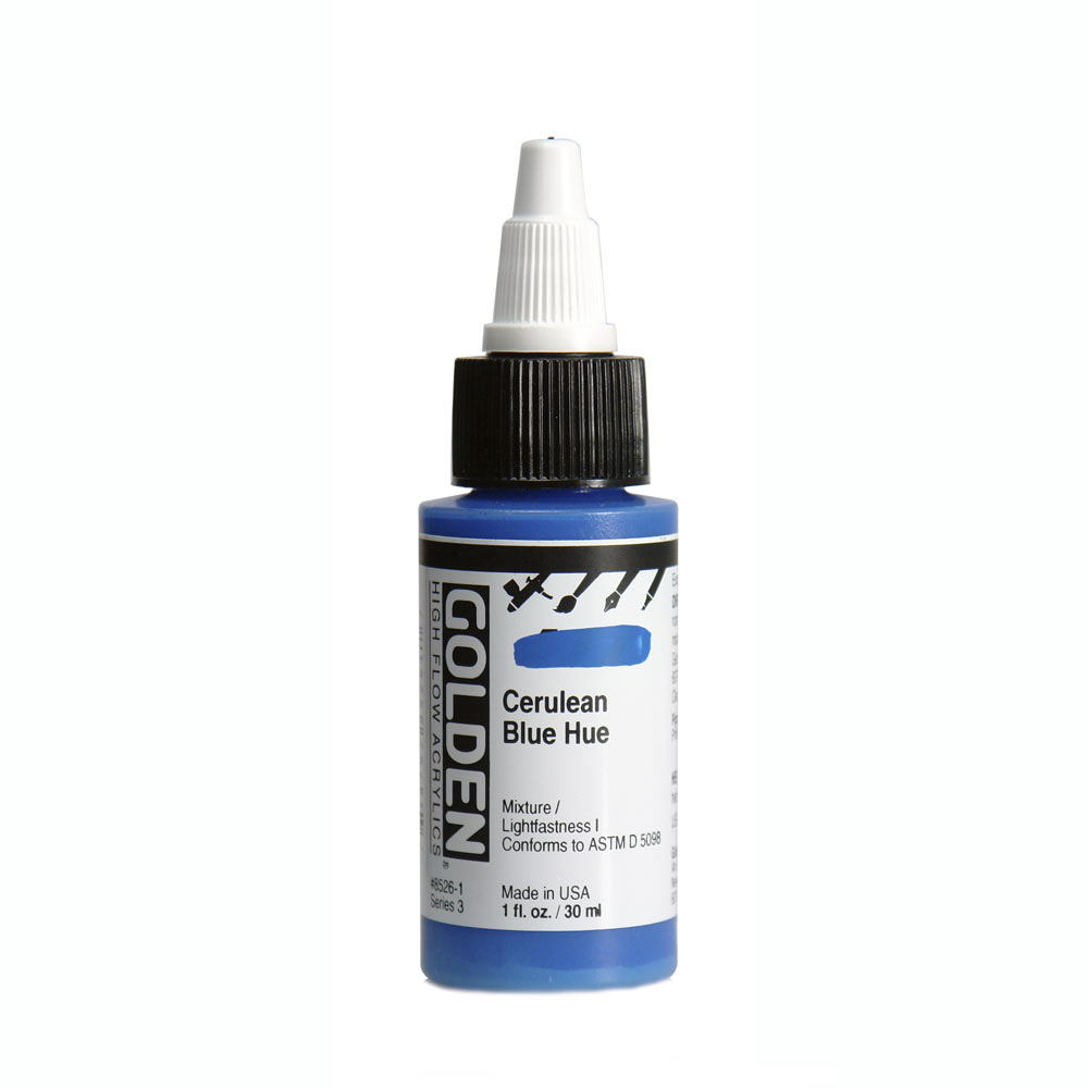 Golden high flow acrylics 30ml – S3 – 8526 ceruleum blue hue