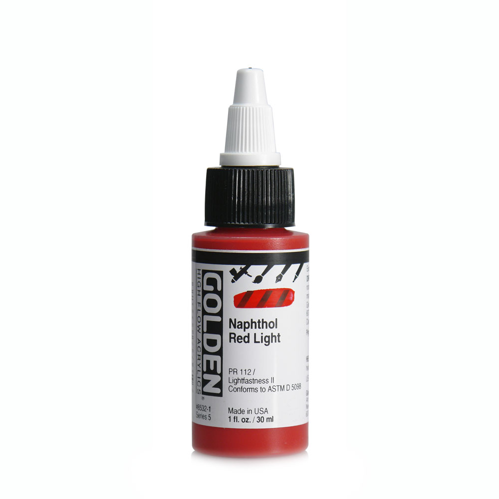 Golden high flow acrylics 30ml – S5 – 8532 napthol red light