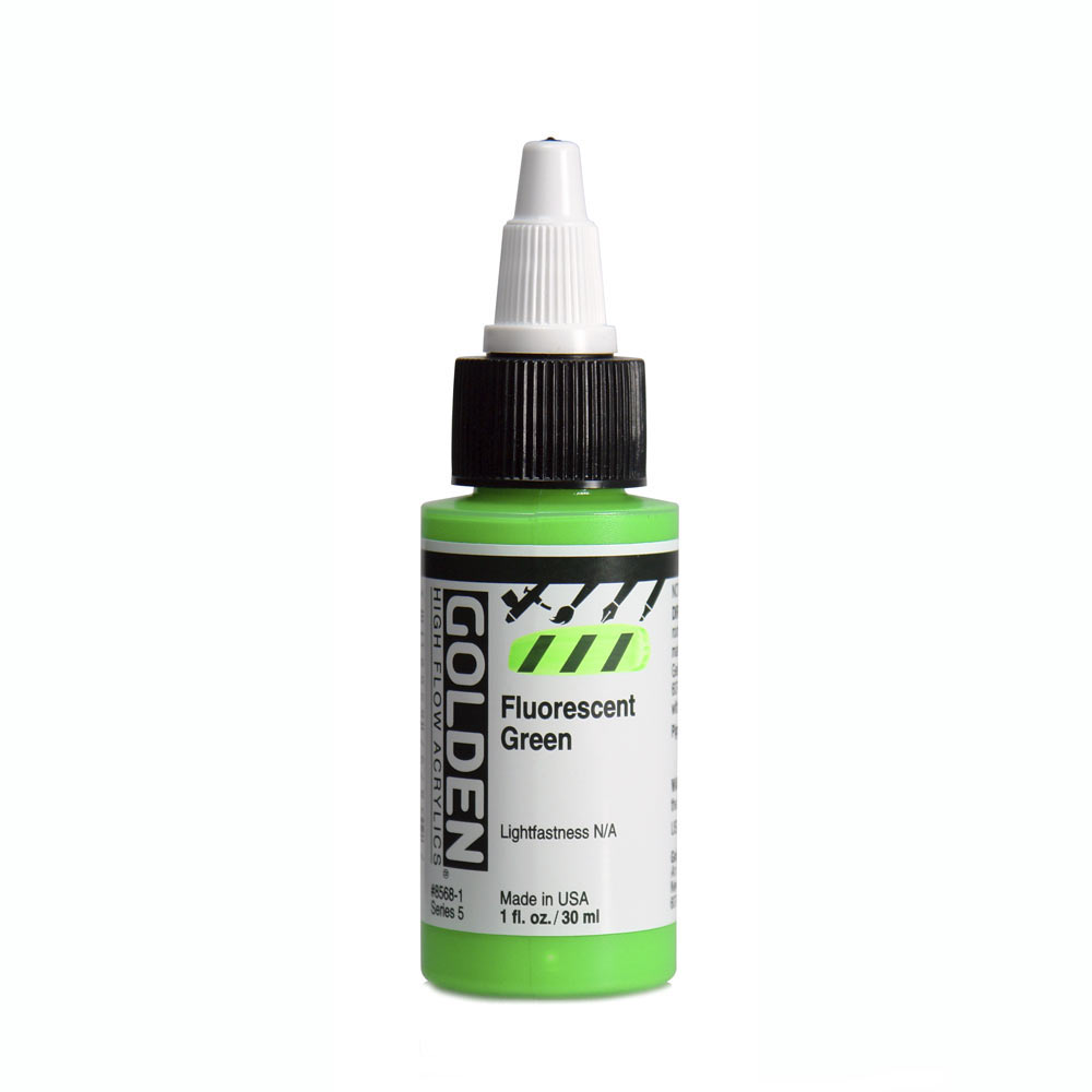 Golden high flow acrylics 30ml – S5 – 8568 fluorescent green