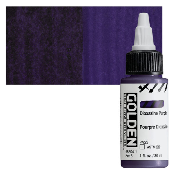 Golden high flow acrylics 30ml - S6 - 8504 dioxazine purple