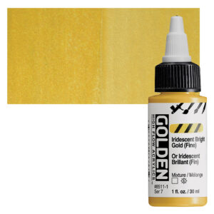 Golden high flow acrylics 30ml - S7 - 8511 iridescent brigth gold (fine)