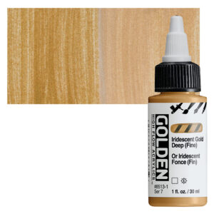 Golden high flow acrylics 30ml - S7 - 8513 iridescent gold deep (fine)