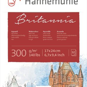Hahnemhle britannia aquarelpapier rough - 300gr 17 x 24