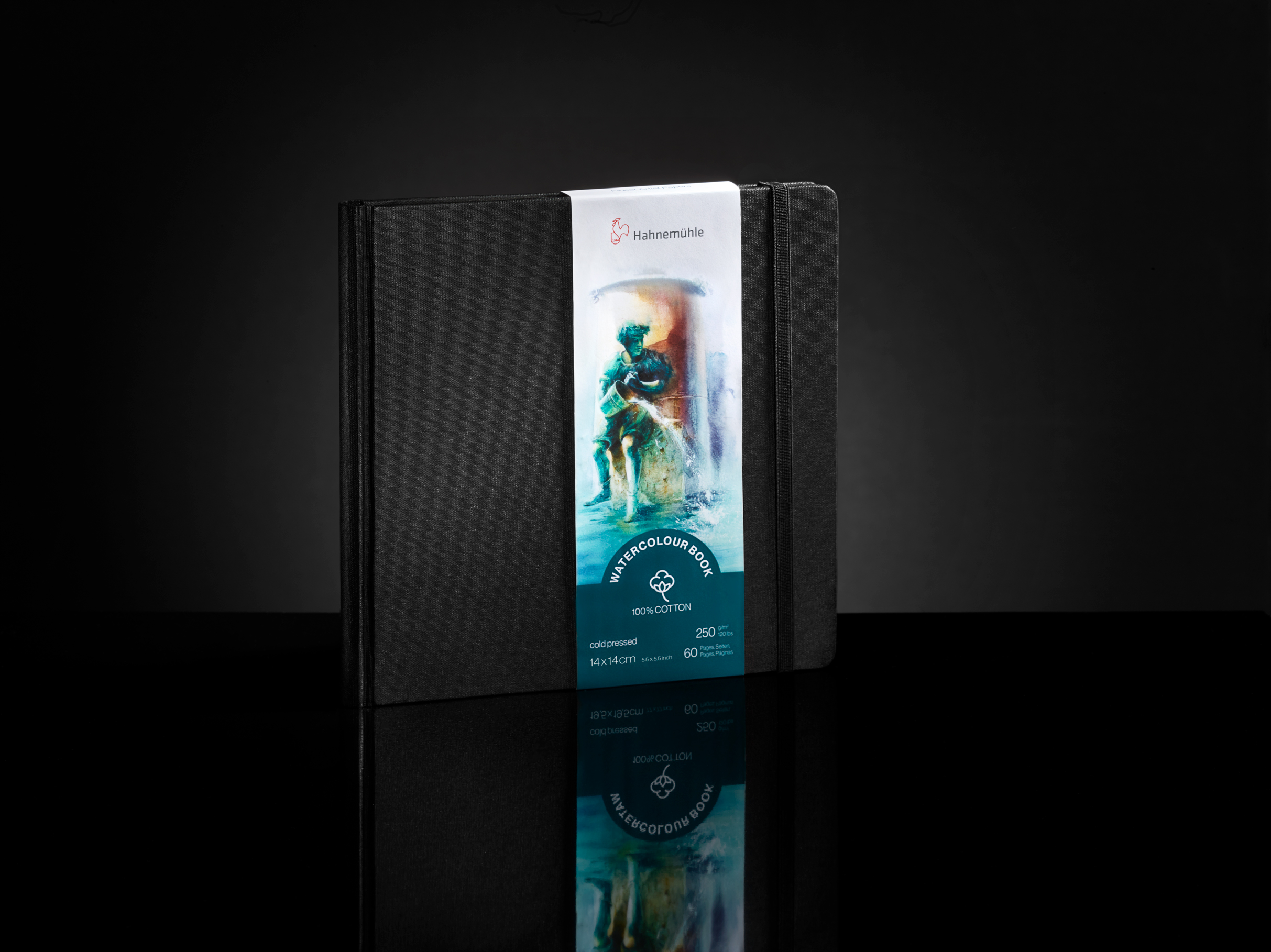 Hahnemhle watercolour book - 14x14 250gr 100% katoen