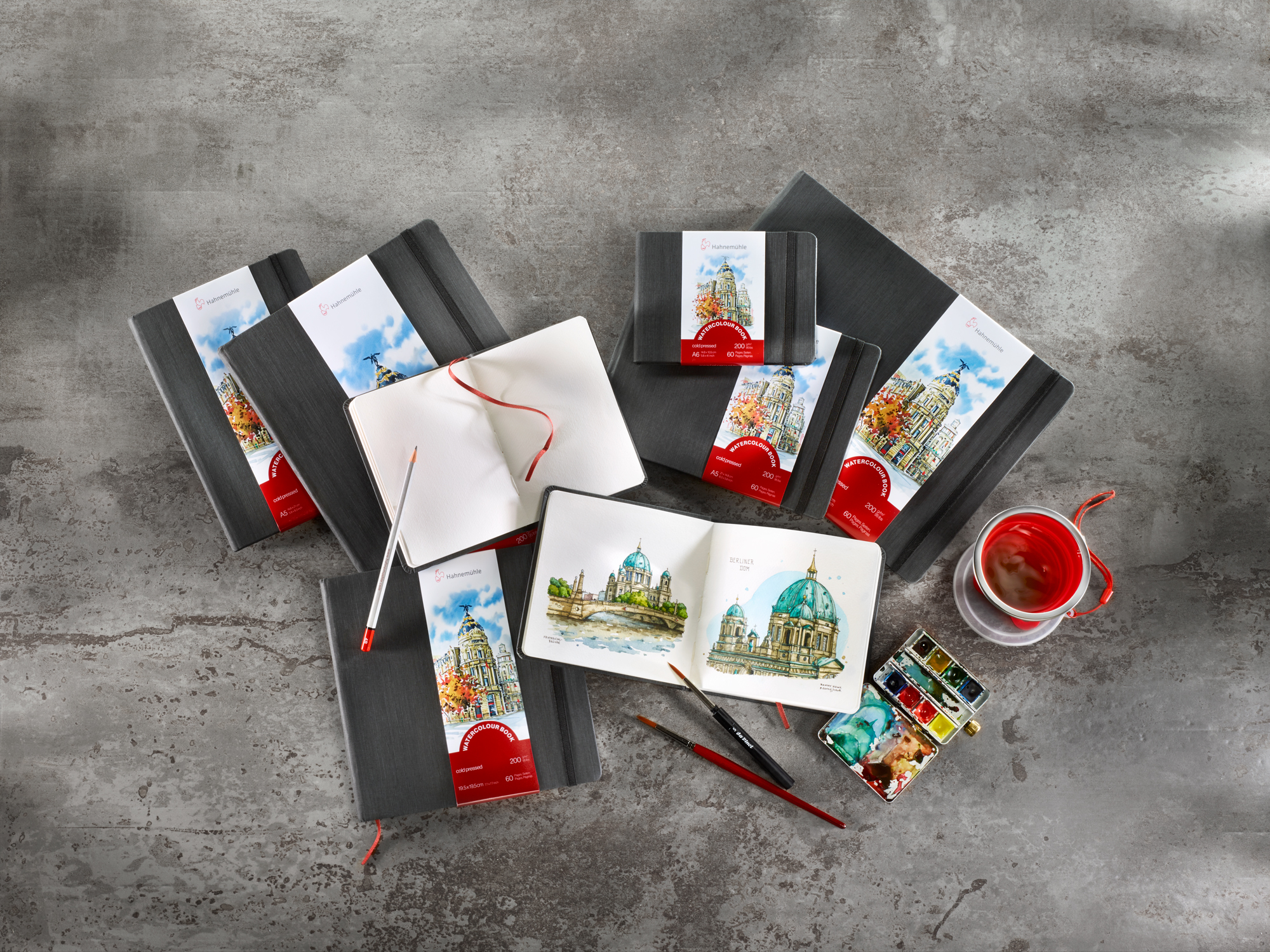 Hahnemhle watercolour book A4 200gr portrait