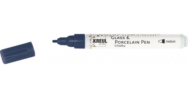 Kreul Glass & Porcelain pen chalky - 16573 navy blue