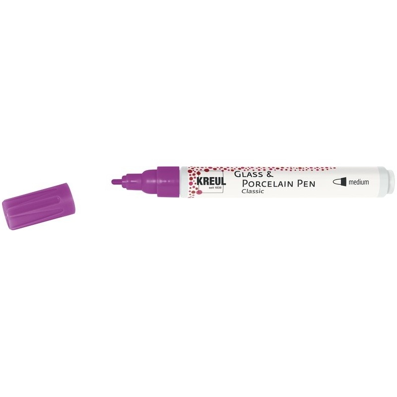 Kreul Glass & Porcelain pen classic - medium paars