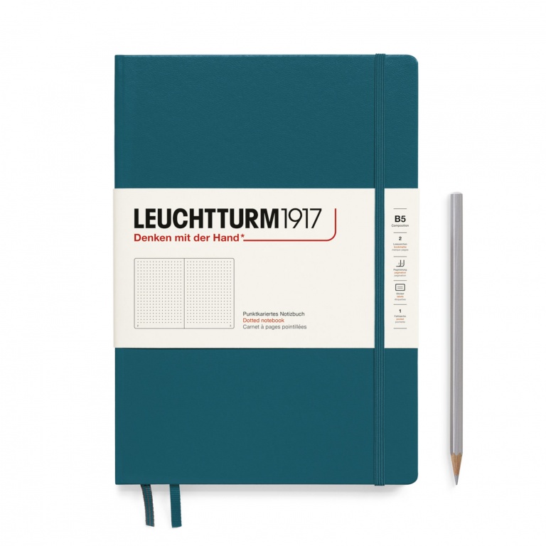 Leuchtturm1917 B5 hardcover - dotted - pacific