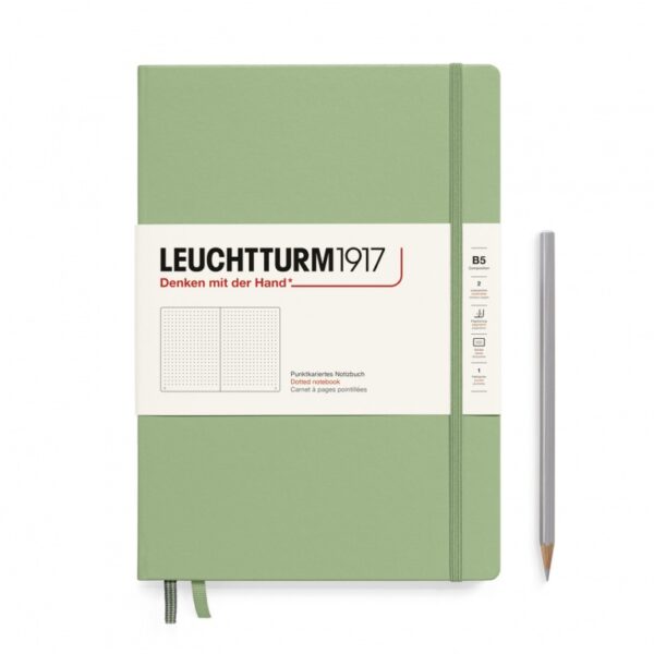 Leuchtturm1917 B5 hardcover - dotted - sage