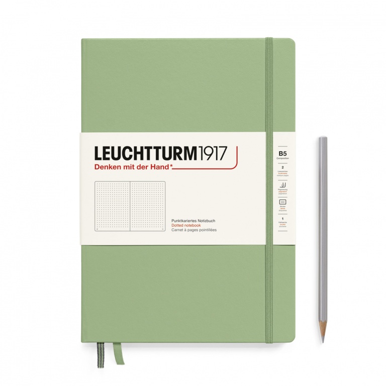Leuchtturm1917 B5 hardcover - dotted - sage