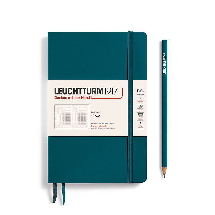 Leuchtturm1917 hard cover B6+ dotted - pacific