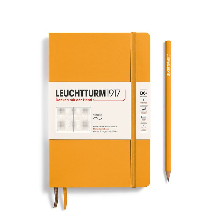 Leuchtturm1917 hard cover B6+ dotted - rising sun