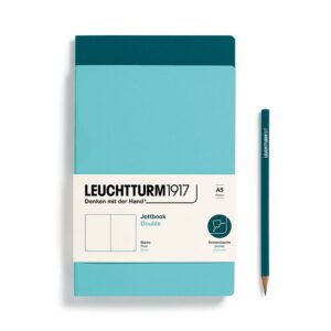 Leuchtturm1917 jottbook A5 - blanco - aqua/pacific