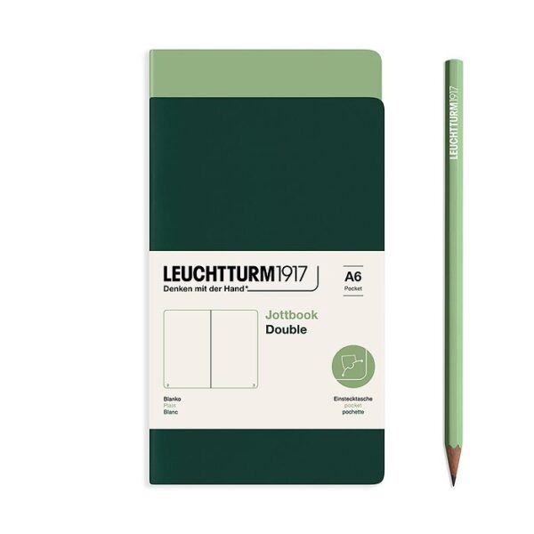 Leuchtturm1917 jottbook pocket - blanco - sage/forest