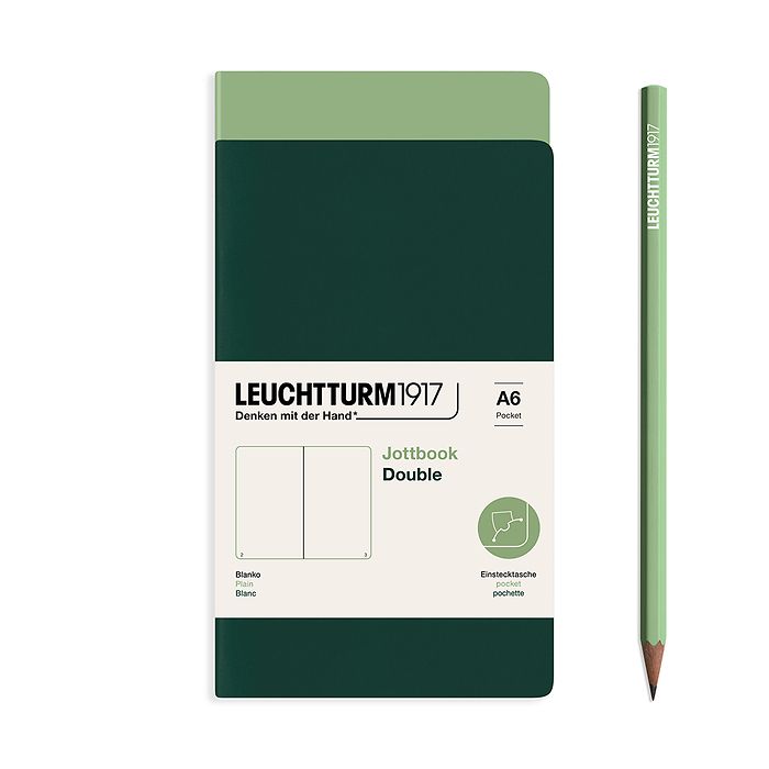 Leuchtturm1917 jottbook pocket - blanco - sage/forest