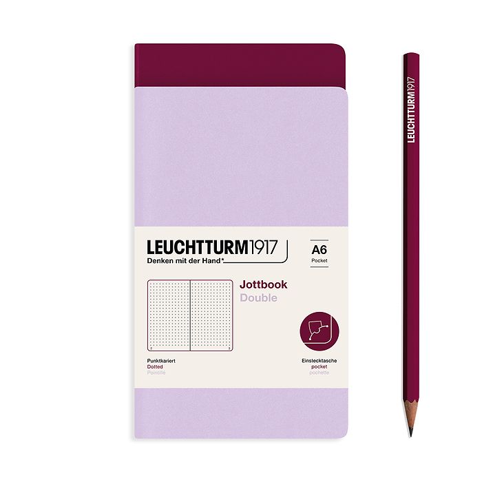 Leuchtturm1917 jottbook pocket - dotted - lilac/port