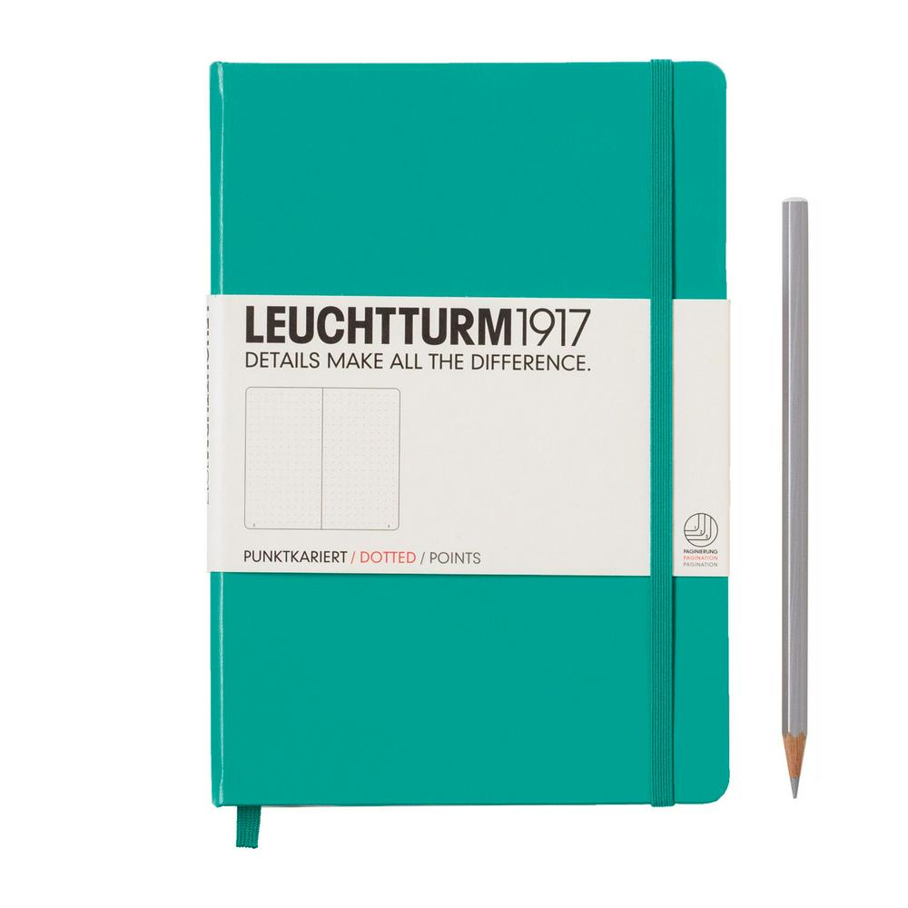 Leuchtturm1917 medium - dotted - emerald