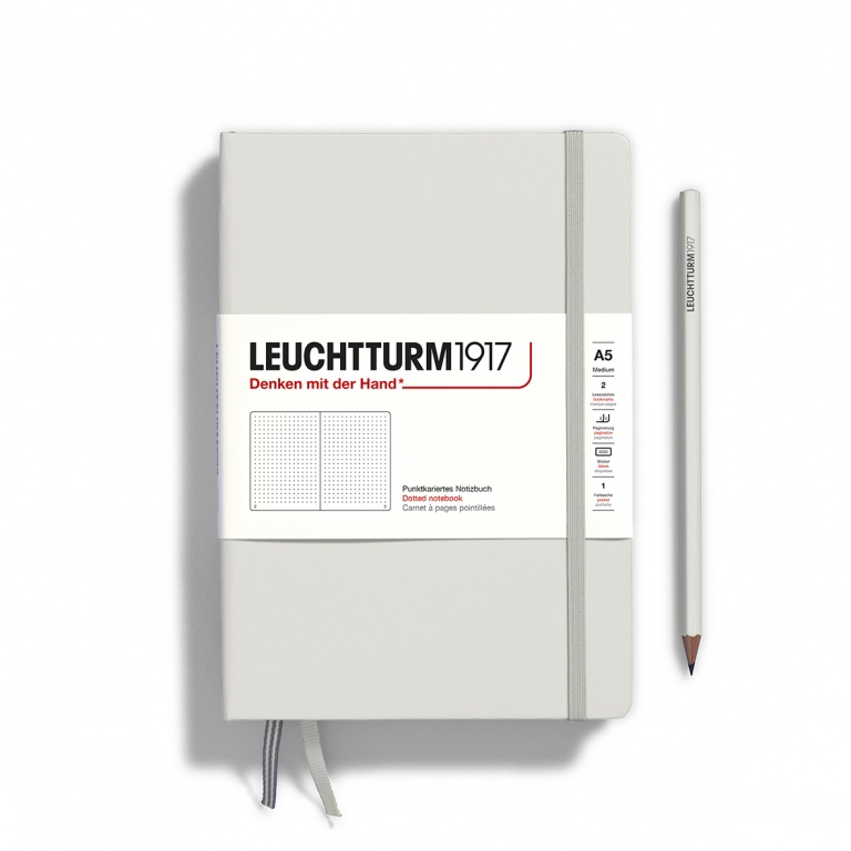 Leuchtturm1917 medium - dotted - light grey