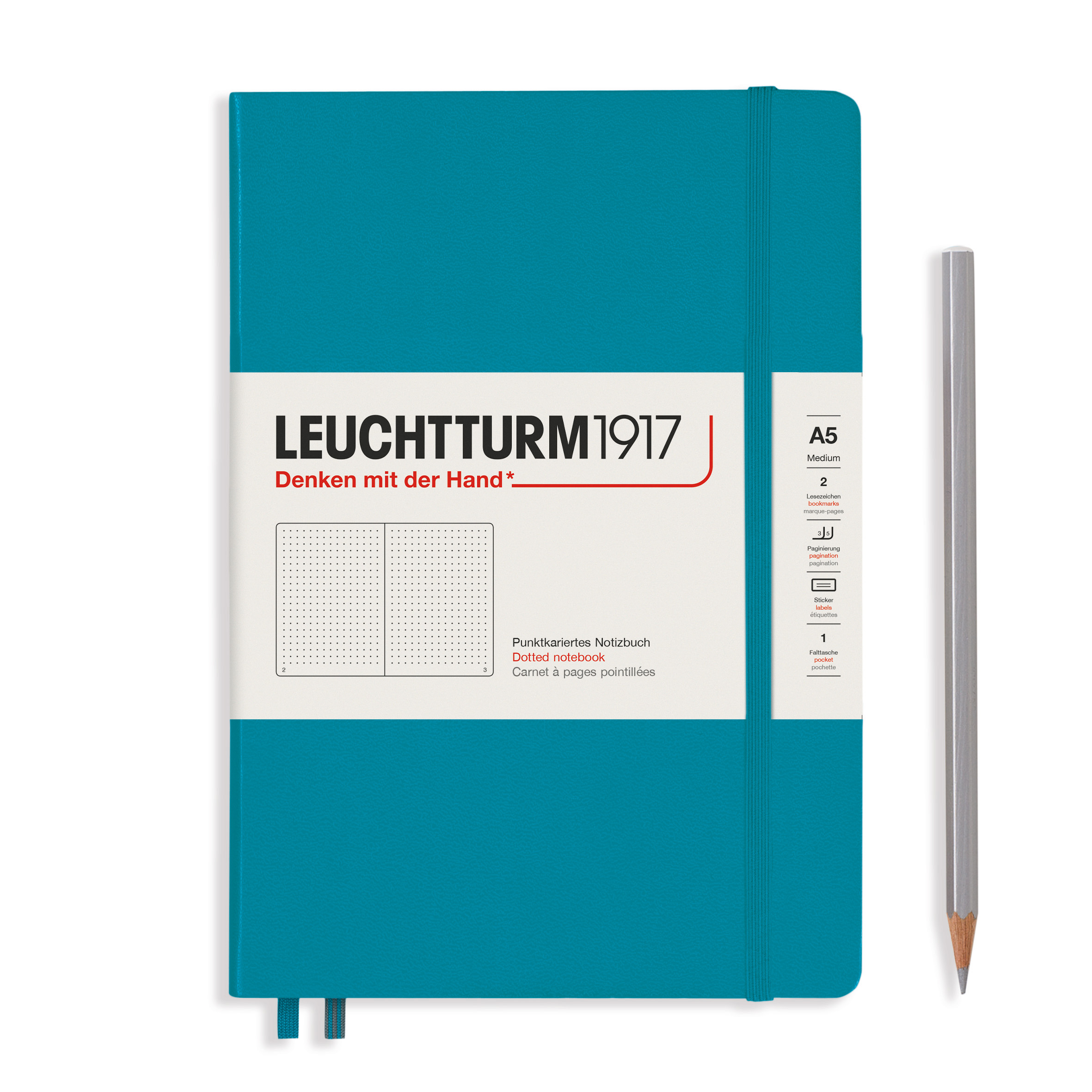 Leuchtturm1917 medium - dotted - ocean