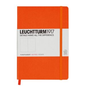 Leuchtturm1917 medium dotted oranje