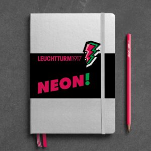 Leuchtturm1917 medium neon pink dotted