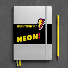 Leuchtturm1917 medium neon Yellow dotted