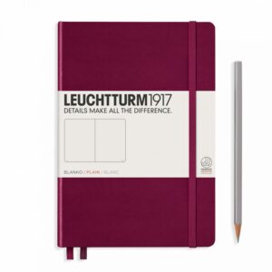 Leuchtturm1917 medium - plain - port red