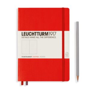 Leuchtturm1917 medium red - dotted