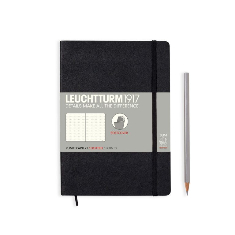 Leuchtturm1917 medium softcover - dotted - black