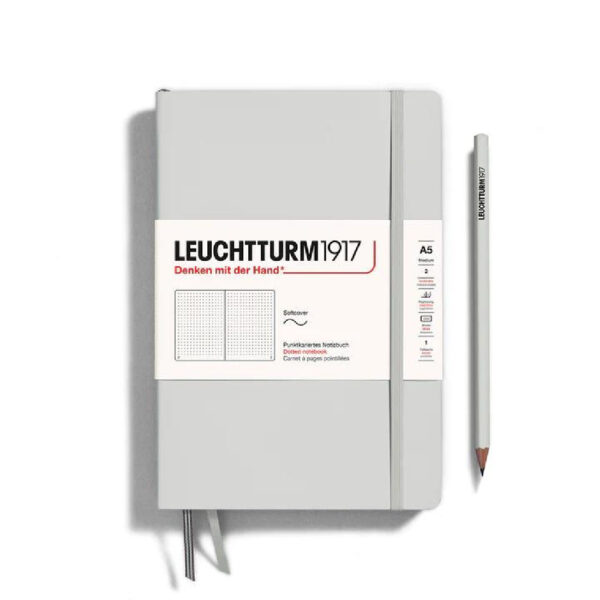 Leuchtturm1917 medium softcover - dotted - light grey