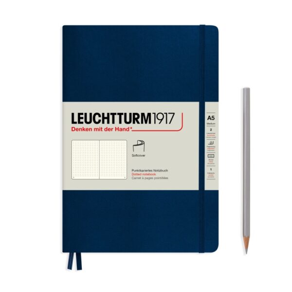 Leuchtturm1917 medium softcover - dotted - navy