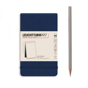 Leuchtturm1917 Notepad Navy - plain landscape