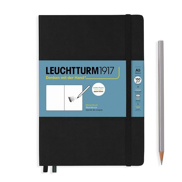 Leuchtturm1917 Sketch book 150gr medium - black