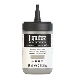 Liquitex acrylic gouache 59ml - S1 236 Iridiscent bright silver