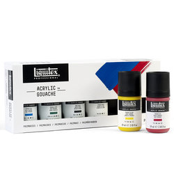 Liquitex acrylic gouache set 6 x 59ml primaries