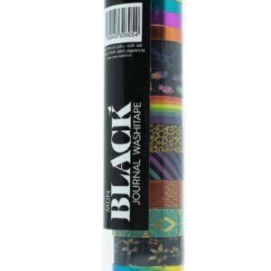 Mijn black journal, washi tape
