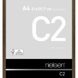 Nielsen wissellijst C2 A4 - mat walnoot bruin