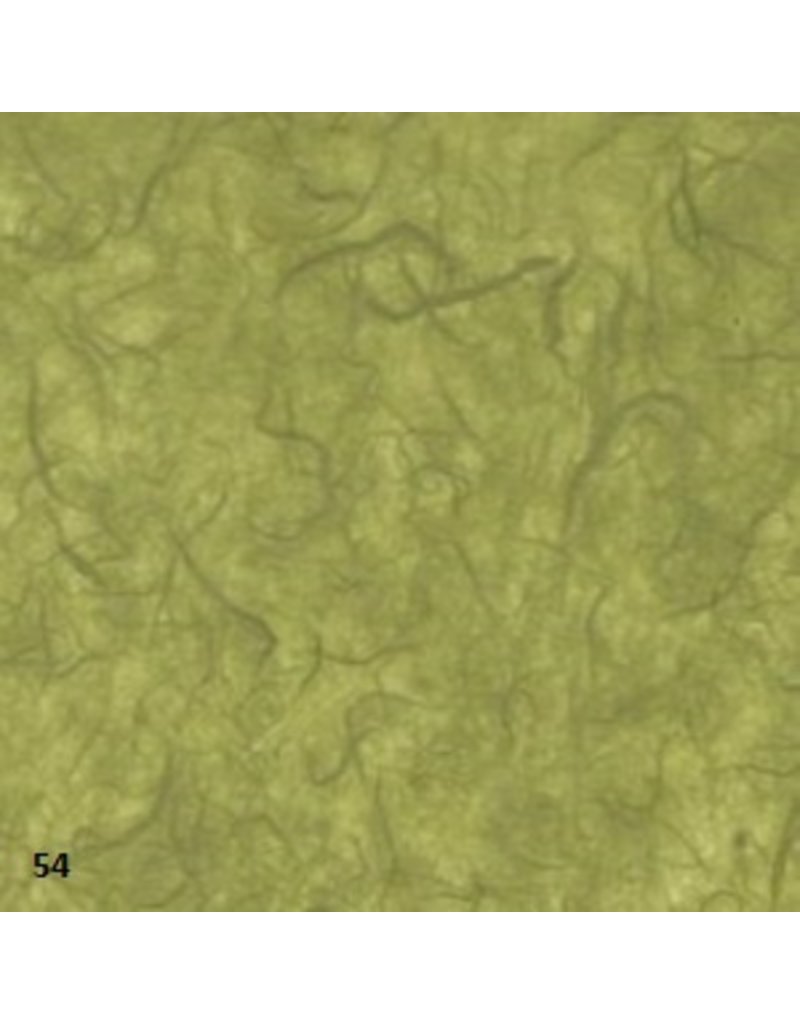 Olino Mulberry papier kozo 25 grams 64x47 cm - 54 olijfgroen