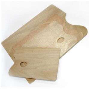 Palet hout ovaal 24x30