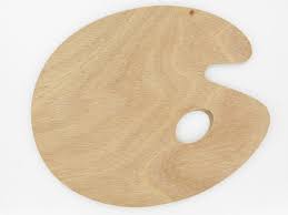 Palet hout ovaal 40x50